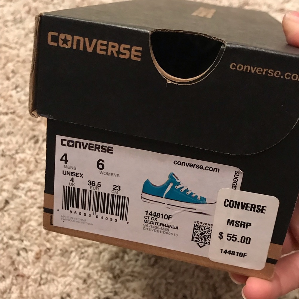 Turquoise Converse - Picture 3 of 3